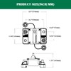 LENKRAD 120 Amp Marine Circuit Breaker Resettable 120A with Manual