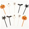50 PCS Halloween Picks Cupcake Toppers, 2.3 x 0.6 Inch