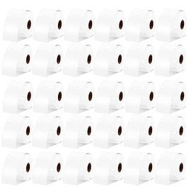 NineLeaf 30 Roll Compatible for Dymo 30374 (2" x3.5'') White Business Appointment Cards Non-Adhesive Paper Rolls for Label Writer 450 4XL Zebra Desktop Printers, NOT FIT 550 & 5XL