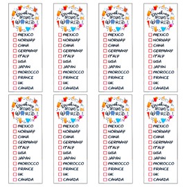 Drink Around The World Epcot Tattoo, Drinking Around The World Epcot Tattoo, Epcot Tattoo Drink Around The World, Pack of 8 Tattoo, Match with Your Drinking Around The World Epcot Shirt