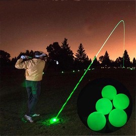 Glow in the Dark Golf Ball, 5 Counts/set Portable Durable Luminous Golf Ball, Glowing Golf Ball for Night Training, Sports Equipment Supplies for Daily Use