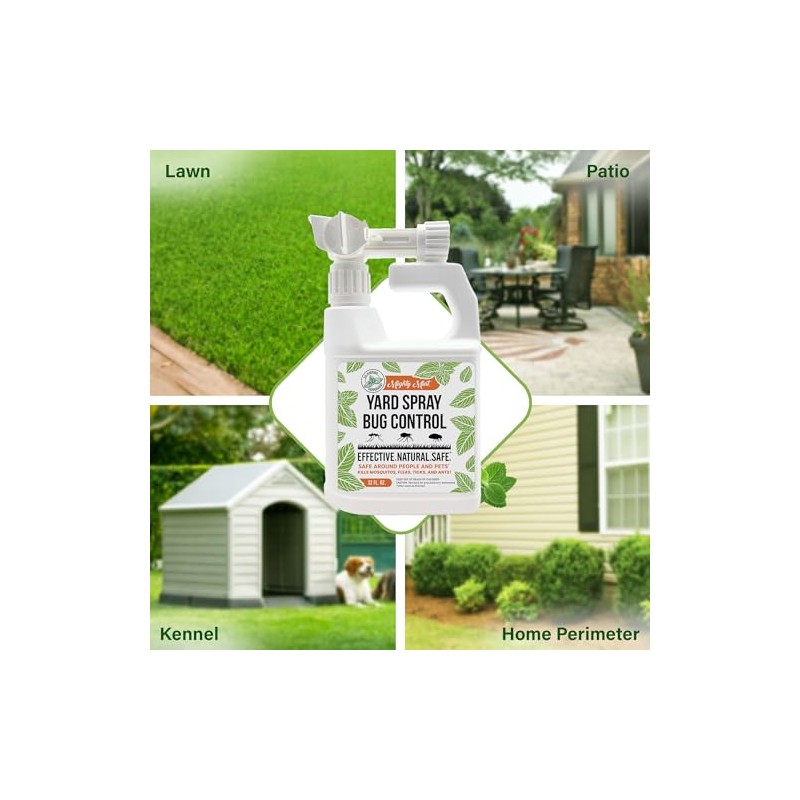 Mighty Mint Peppermint Oil Lawn & Yard Bug Control Spray