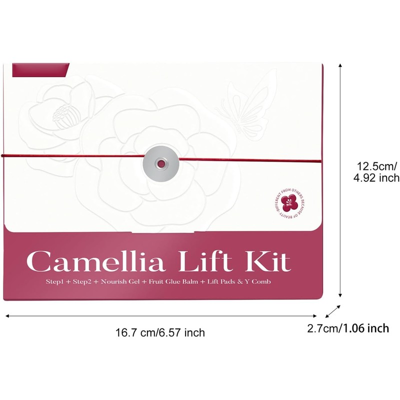 Ymiko Kit Profesional Permanente de Pestañas Doble Efecto Camelia 20-30