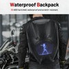 RKV86 Motorcycle Backpack for Men LED Backpack, DIY Programming GIFs,