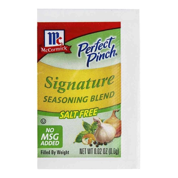 Mccormick Perfect Pinch Salt Free Signature Seasoning Blend, 0. 73 Gram -- 500 per case.