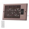 VallisCo Register Booster Fan 6" x 10" with Negative Ion,