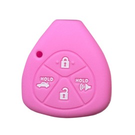 Key Fob Cover for Toyota Camry: 4 Buttons Key Fob Case Fit for Toyota Avalon Camry Corolla Scion FR-S 2007-2014丨Remote Protector HYQ12BBY 1511A-12BBY 89070-12380 89070-42670 GQ4-29T丨 (Pink)