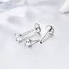 Adramata G23 Titanium Lip Piercing Labret Piercing Threadless Insertion Monroe