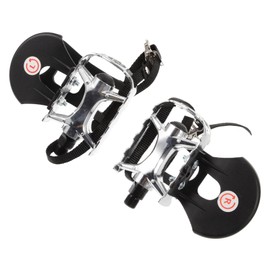 Outanaya 1Pair Rotating Pedals for Exercise Bikes Easy Installation Straps Rugged Grip Design Compatible with Stationary Bikes