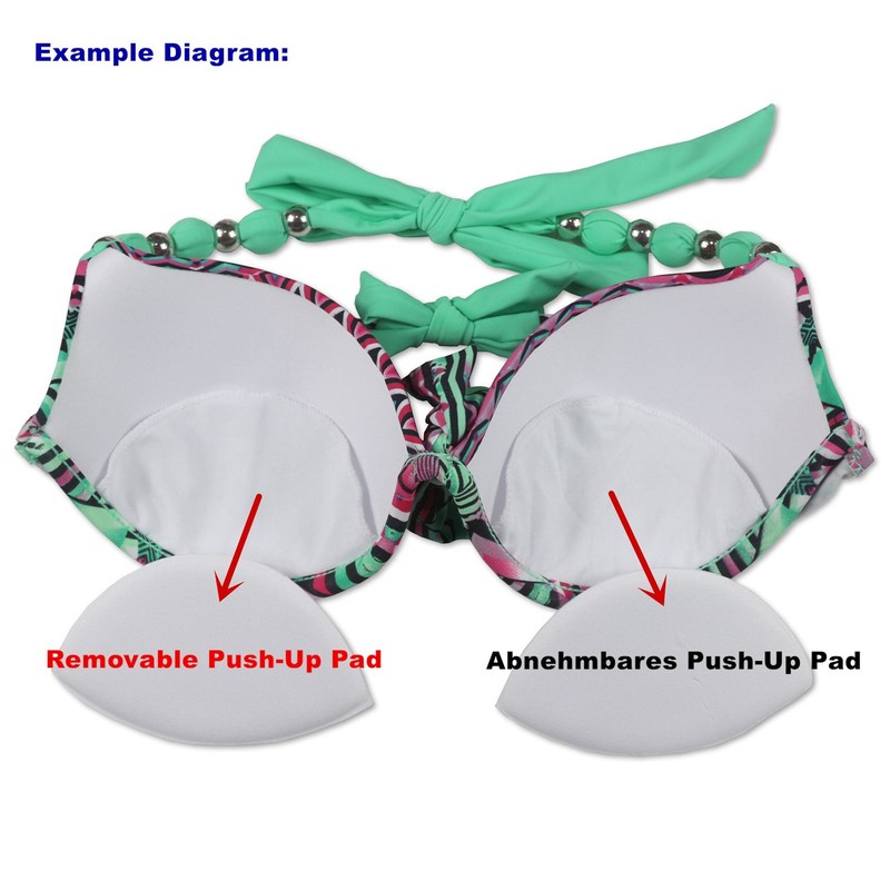 EONAR Bikini Sets Women’s Side Tied, Swimwear, Removable Push-up Pads,