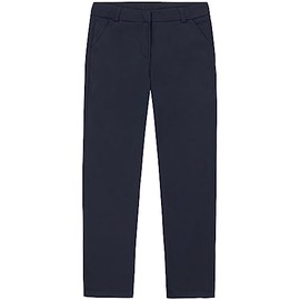 IZOD Girls' School Uniform Twill Skinny Pants, Made with Stretch Performance Material, Wrinkle & Fade Resistant, Navy, 8