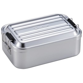 Skater AFD12-A Bento Box, Deep, 47.2 fl oz (1,200 ml), Super Large, Large Capacity, Fluffy, Aluminum, Men's, Silver
