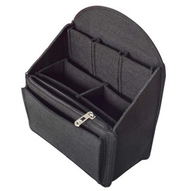 VANCORE Felt Backpack Insert Organizer for Rucksack Handbag Travel Shoulder Bag (Black,Large)