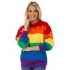 Beach Outfitters Unisex Rainbow Pride Crew Neck Sweatshirt, Rainbow, M