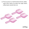 PATIKIL Ice Scoop, 4 Pack Plastic 5.9 x 3.3 x