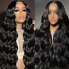LAPONDAI 13x4 Body Wave Lace Front Wigs Human Hair 18