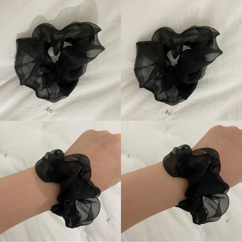 [LAMINGKI] Mingkipuff Sheer Aesthetic Hair Tie Scrunchies for That Girl