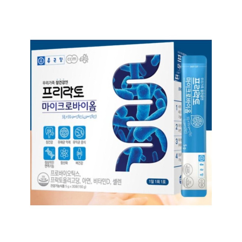 (특)종근당 1일 1포 프리락토 마이크로바이옴 프로바이오틱스 유산균 1개월분 건강기능식품 신바이오틱스