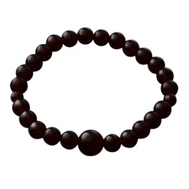Nakago E-120 Precious Stone Bracelet Onyx 0.2 inch (6 mm)