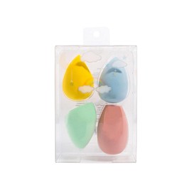 Qwesure Xixi Pack of 4 Wet & Dry Beauty Eggs Latex Free Foundation Blending Beauty Sponge for Foundation, Sun Cream & Concealer Makeup Sponge Blender