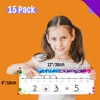 15 PCS Number Line Dry Erase Boards, Writable and Erasable