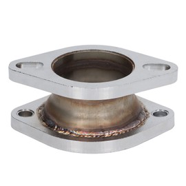 Exhaust Extension Flange, 2.5 Inch to 3 Inch Exhaust Extension Flange Adapter Mild Steel CNC Machining for Most Cars
