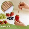 6" Bamboo Skewers Size Choices 8''/10"/12"/14" (4mm Thick), Unbleached Carbonized