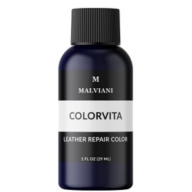 MALVIANI Leather Repair Color Restorer - Navy Blue - Restore Furniture, Couch, Car Seat, Sofa & Purse - 1 oz.