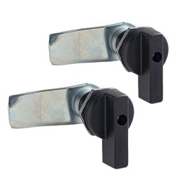 WJSKDQ 2PCS Thumb Operated Offset Thumb Cam Lock Black Cam Lock
