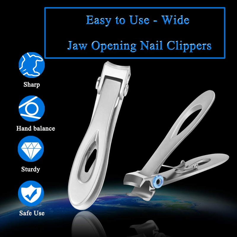 NAIL CLIPPERS FOR THICK NAILS - Clean 15mm wide jaw