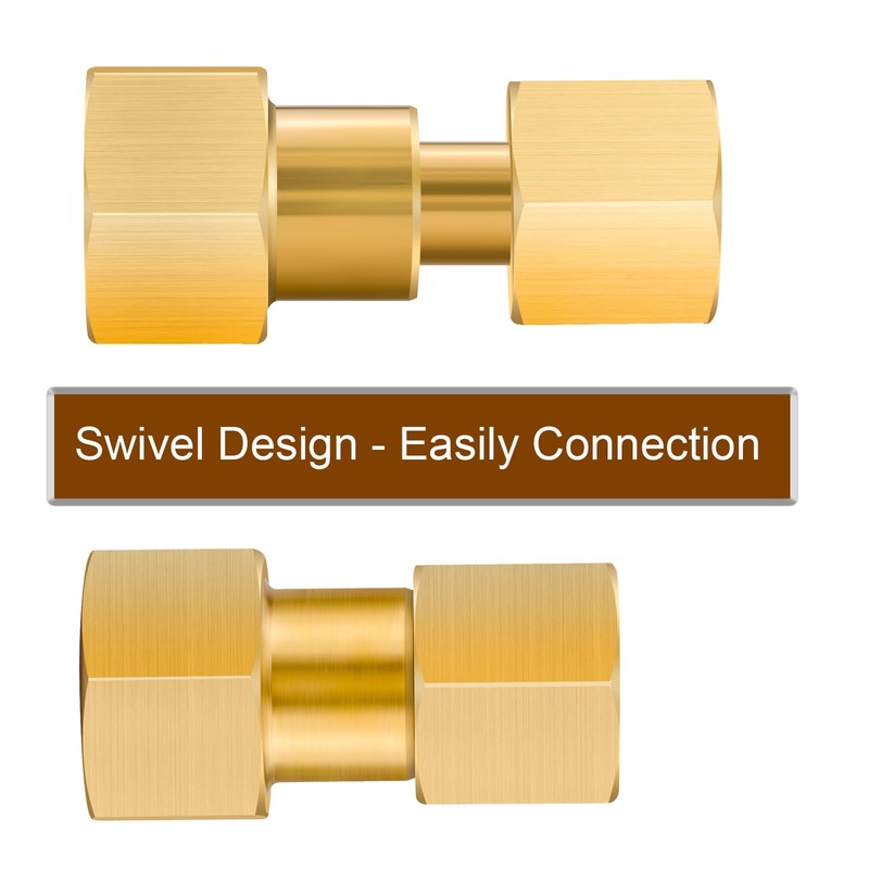 Tsinghwang 2 Pack Brass CGA-320 to CGA-580 Tank Adapter, Welding