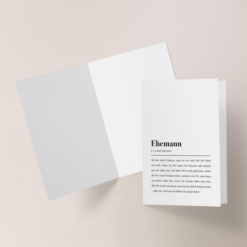 Husband Card with Envelope - Husband Definition