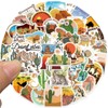 Travel Stickers,Desert Stickers Adventure Aesthetic Outdoor Stickers,50Pcs Camel Cactus Stickers