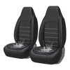 AUTOYOUTH PU Leather Bucket Seat Covers - High Back Front