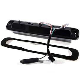 CNNELL 3D LED Brake Lights Assembly Compatible with Silverado/Sierra 1999 2000 2001 2002 2003 2004 2005 2006 2007 Third 3RD Tail Brake Light+Reverse Lamp(Clear lens Black Housing)