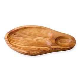 Cleminson Hand Carved Olive Wood Appetizers and Tapas Bowl 29cm x 15cm