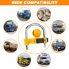 Funmit Trailer Lock Universal Hitch Lock with Combination Lock, fit