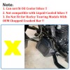 Unbranded Vivid Black Motor Chin Spoiler For Harley Touring Road