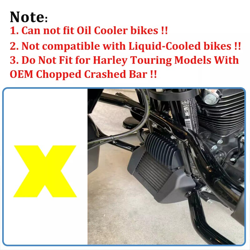 Unbranded Vivid Black Motor Chin Spoiler For Harley Touring Road