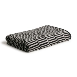 MÖVE Illusions Relief Bath Towel 67 x 140 cm 100% Cotton Cashmere / Black