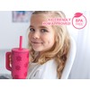 DLOCCOLD Kids 24 oz Tumbler with Handle and Silicone Straw