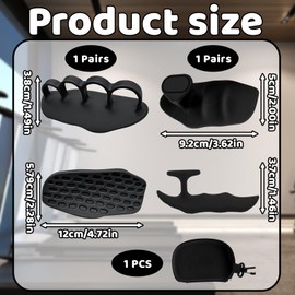 JBLJDWD 2 Pair Gym Grips, Anti-Slip Gym Hand Grips for Weight Lifting, Workout Gloves for Men and Women Weight Lifting Dumbbell Bar Pad Pull Up Grippers (Black)