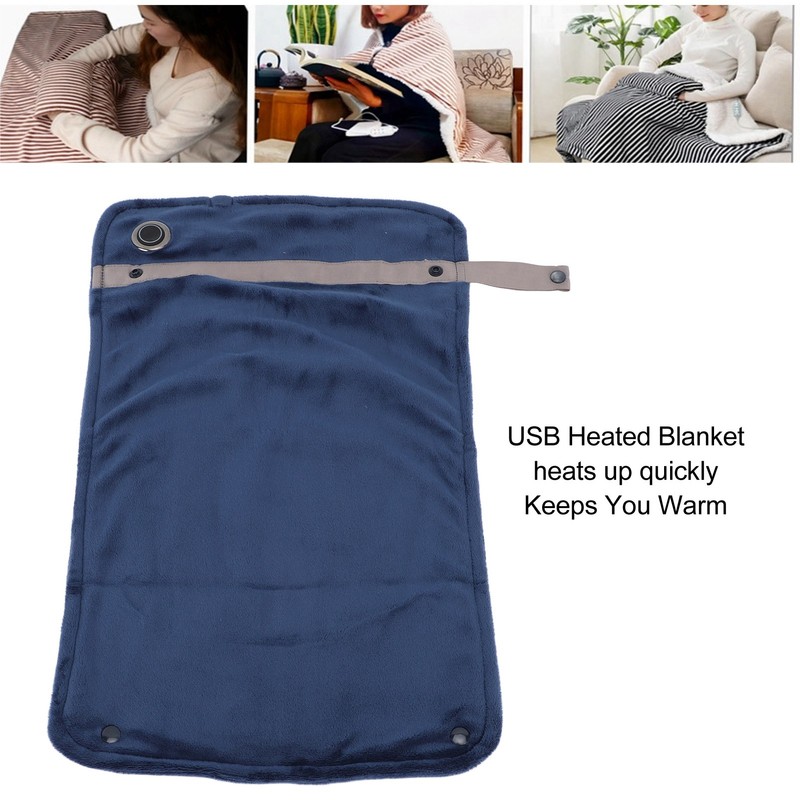 USB Heated Blanket with Temperature Control Mutipurpose Electric Heated Throw