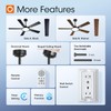 addlon Ceiling Fans with Lights, 52 inch Black Ceiling fan