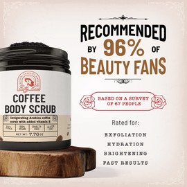 𝗪𝗜𝗡𝗡𝗘𝗥 𝟮𝟬𝟮𝟯* Body Scrub - Exfoliating Body Scrub, Coffee Scrub for Men and Women, Cellulite Remover w/Vitamin E, Scrubs Body Treatments - Body Scrub Exfoliator for Acne & Stretch Marks