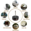 sourcing map Nail on Furniture Sliders, 24Pcs Plastic Chair Glides