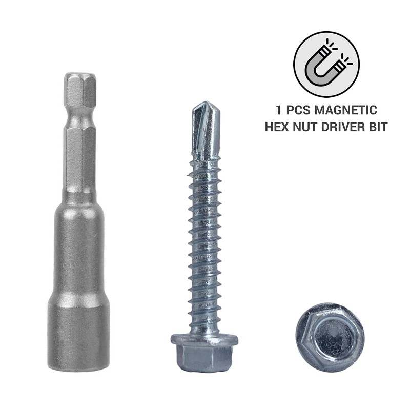 (Pack of 120) DIN 7504K Galvanised Steel 5.5 x 38mm
