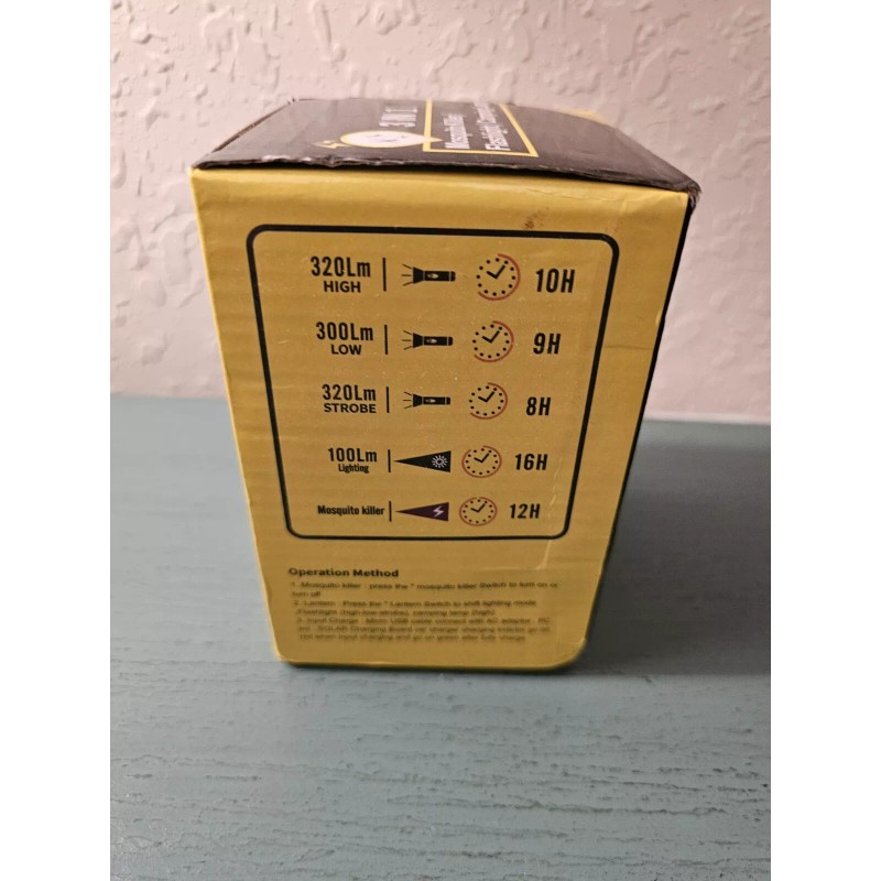 Solar 3-in-1 Solar USB Mosquito Killer Lamp Camping Flashlight Emergency