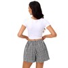 Bonuci 2 Pack Women Boxer Shorts Cotton Y2k Plaid Lounge