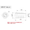 Murakoshi Seiko Demon-Eye Nut E Type 50 Pieces M6xL13 Made